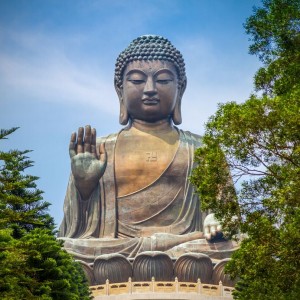 Dr Corvalan - Giant Buddha Statue in Tian Tan. Hong Kong, China