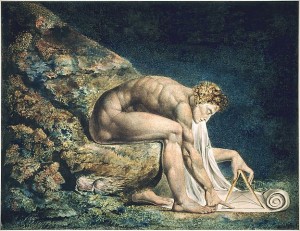 William Blake's "Newton," illustrating his opposition to single-minded materialism.